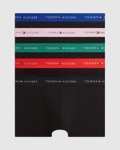 Tommy Hilfiger - 5-Pack Signature Logo Waistband Trunks