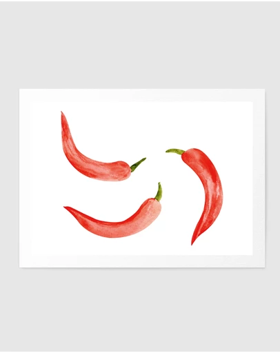 Olive et Oriel - Chili by Kathrinmay Art Print