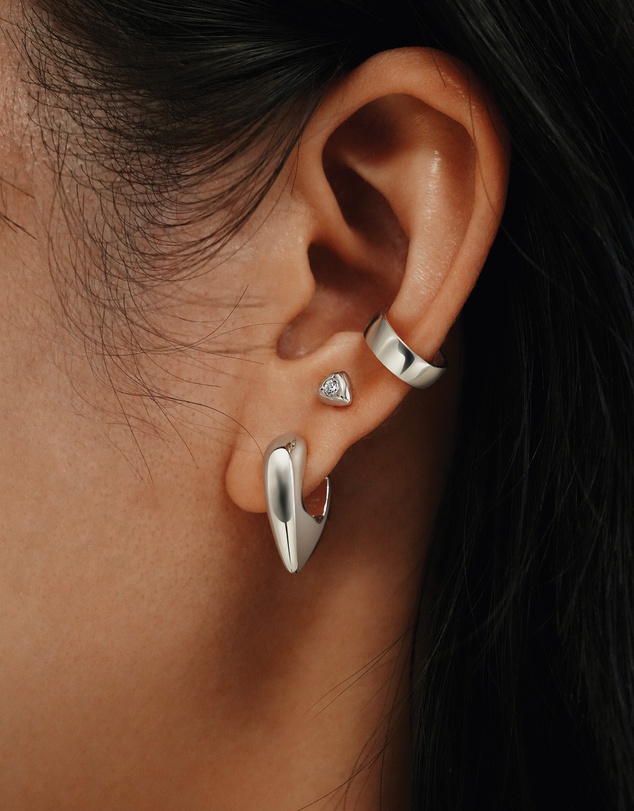 Ania Haie - Ania Haie Silver Daily Ear Cuff