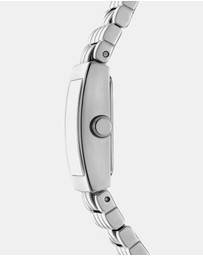 DKNY - Signature Shape Silver 17x25.5mm Black Dial Womens Watch