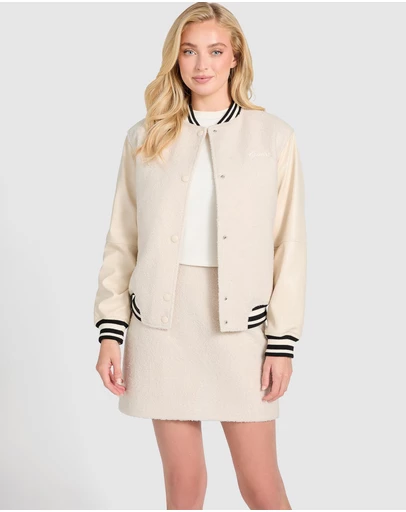 GUESS - Danielle College Bomber Jacket