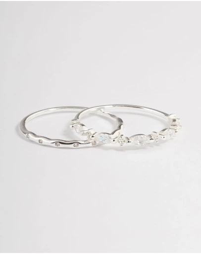 Lovisa - Sterling Silver Marquise Ring Pack