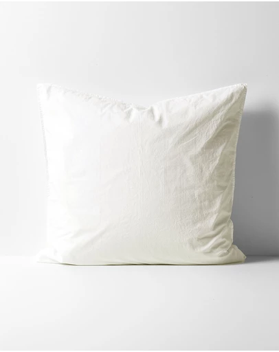 Aura Home - Evie Stonewash Organic Cotton European Pillowcase