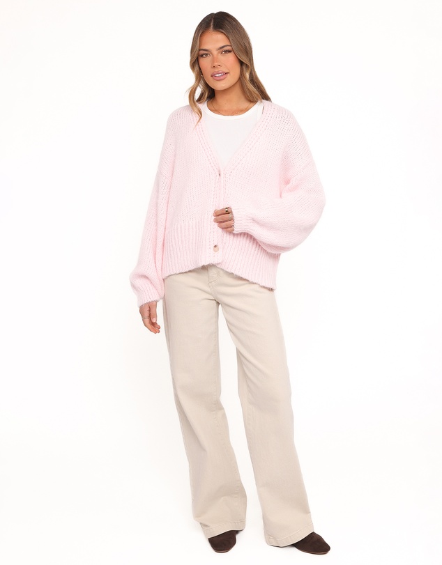 Petal & Pup - Selina Wide Sleeve Cardigan - Pale Pink