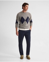 Oxford - Anton Wool Argyle Crew Neck