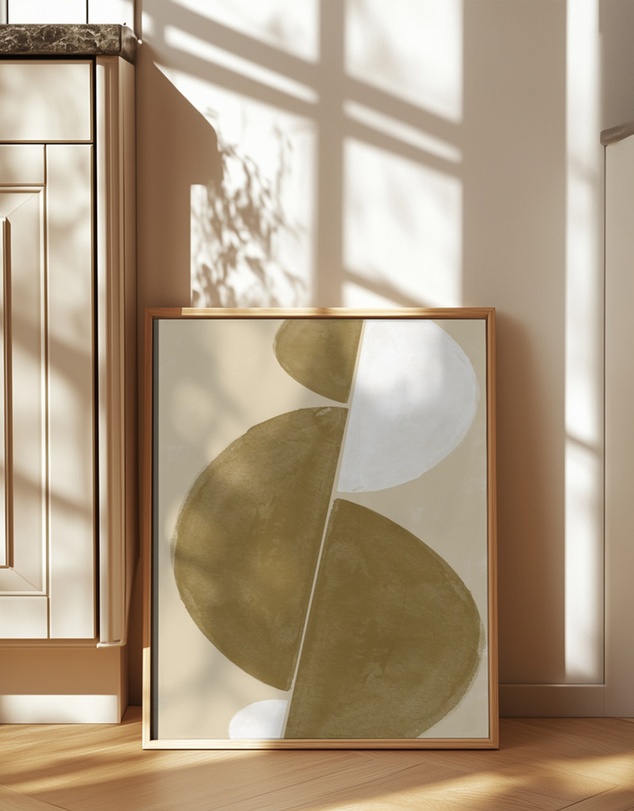 Olive et Oriel - Interaction Balance No.3 by The Miuus Studio Art Print
