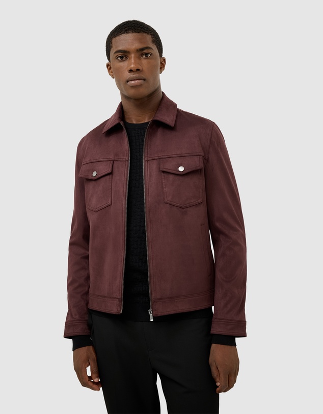 Politix - Reece Faux Suede Trucker Jacket