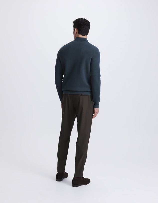 SABA - Franklin Quarter Zip Wool Knit Polo