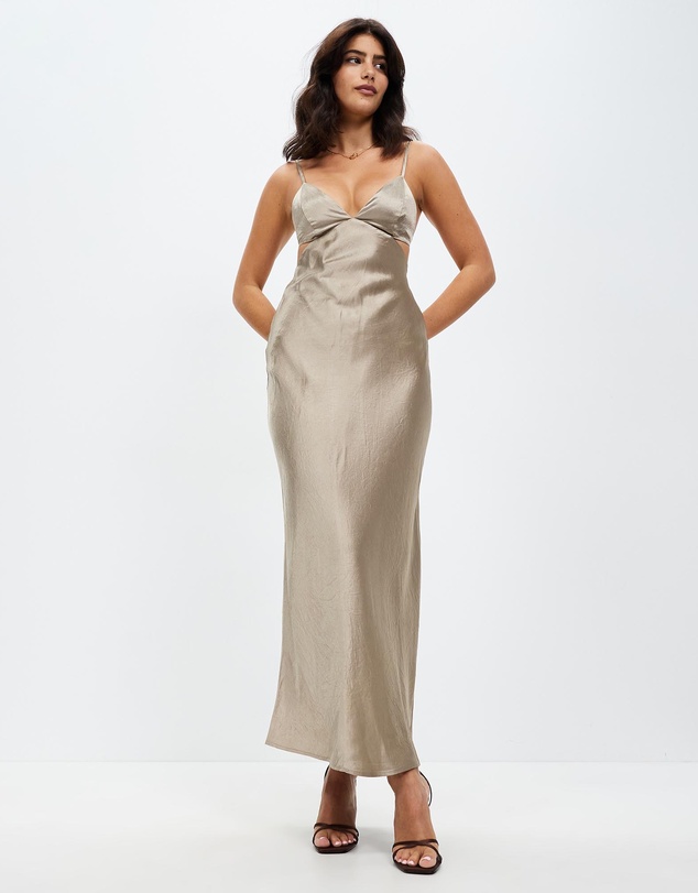 Third Form - Crush Bias Tri Midi Dress