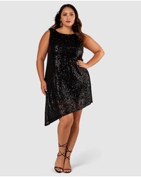 Pink Dusk by Curve Project - Vibration Sequin Dress
