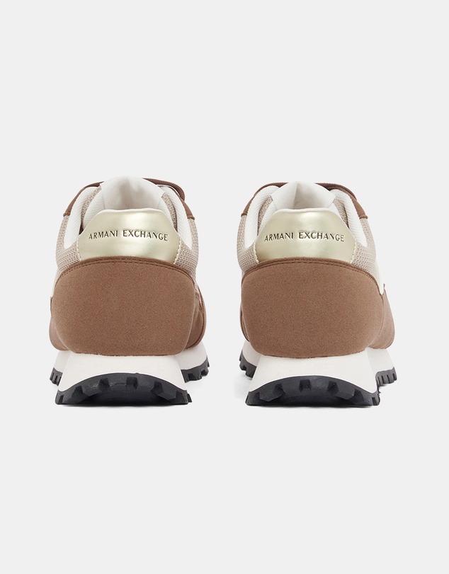 Armani Exchange - Drop Micro Suede Sneakers - Women's