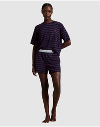 Polo Ralph Lauren - Club Terry Striped Cotton Tee & Boxer Short Pyjama Set