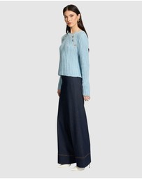 Honey and Beau - Biana Button Detail Jumper