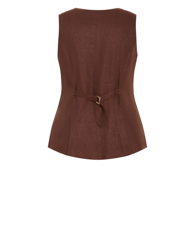 City Chic - Vivien Linen Vest