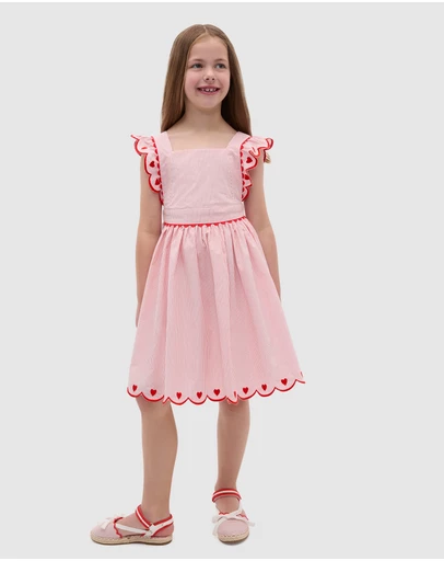 Seed Heritage - Scallop Stripe Dress