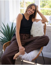 CAMIXA - Palazzo Linen Pants
