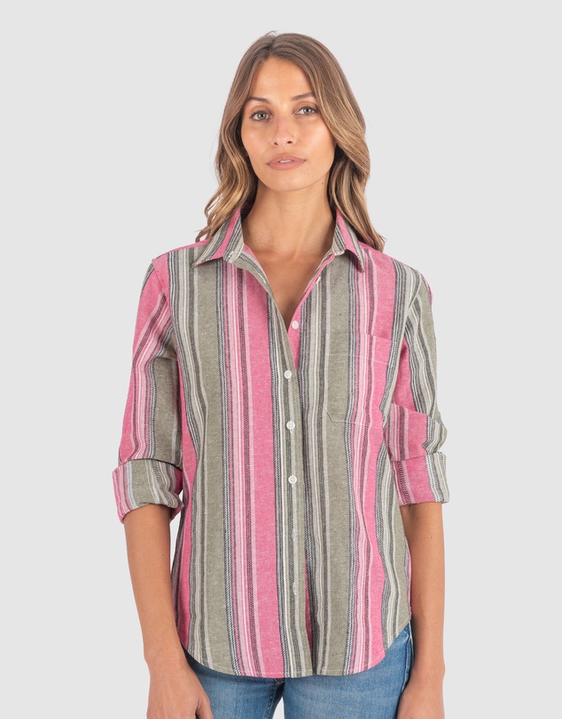 CAMIXA - IRIS Stripes Linen Shirt