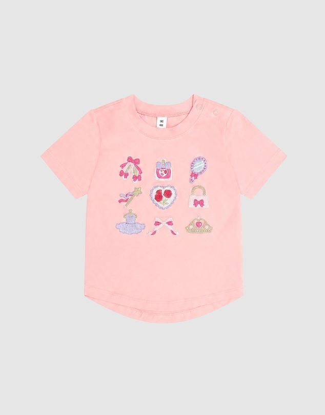 Huxbaby - Ballerina Hux Embroidered Tee - Babies-Teens