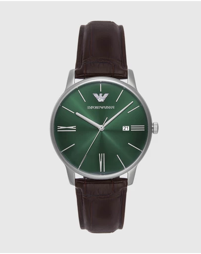 Emporio Armani - Brown Analogue Watch