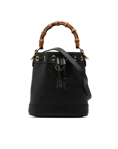 Pre-Loved by Azura Reborn - Pre-Loved Mini Calfskin Bamboo Diana Bucket Bag