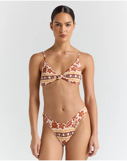 Poolside Paradiso - Samoa Knot Bikini Top - Seashell