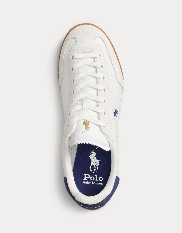 Polo Ralph Lauren - Leather-Suede Low-Top Sneakers - Women's