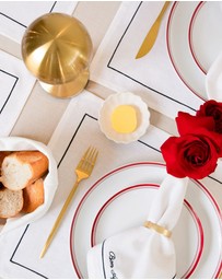 Tablescaped - French Brasserie - Set of 4 Napkin Rings
