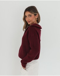 Esther & Co - Merete Knit - Bordeaux