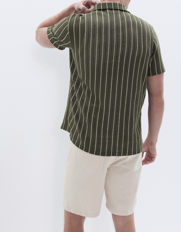 UNISON - Crochet Textured Resort Shirt