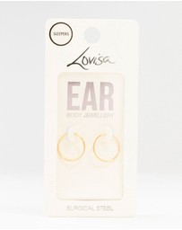 Lovisa - Gold Plated Surgical Steel Sleeper Earrings 14MM