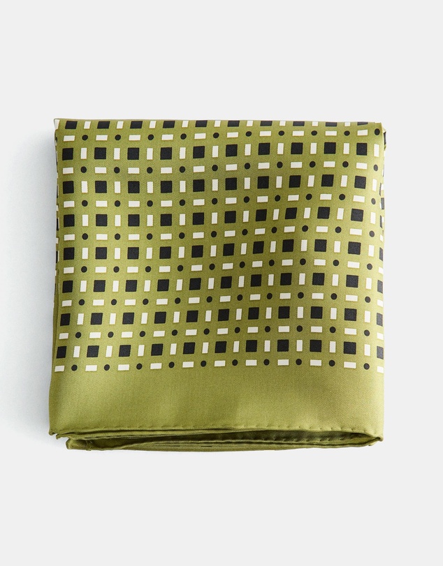 & Other Stories - Geometric Print Silk Scarf
