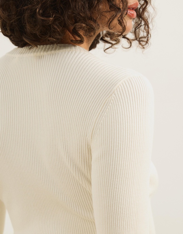Atmos&Here - Kaia Long Sleeve Rib Knit Top