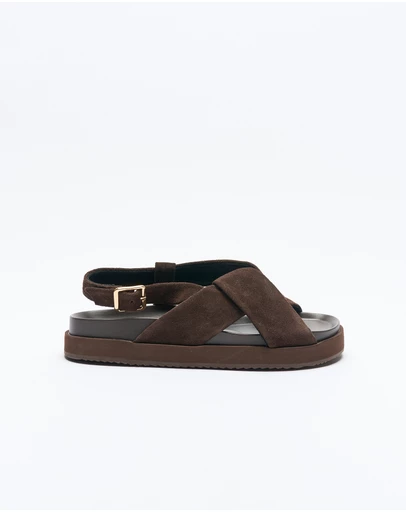 Walnut Melbourne - Mya Leather Sandal