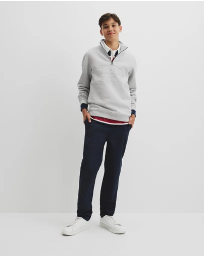Country Road - Teen Australian Cotton Heritage Half Zip Sweat