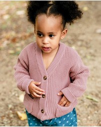 Kynd Baby - Knit Cardigan in Dusty Lilac
