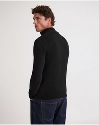 Oxford - Robert Zip Neck Knit Pullover
