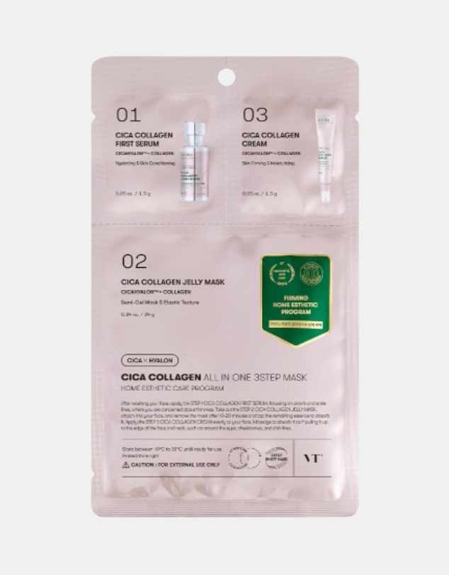 VT COSMETICS - Cica Collagen All In One 3 Step Mask