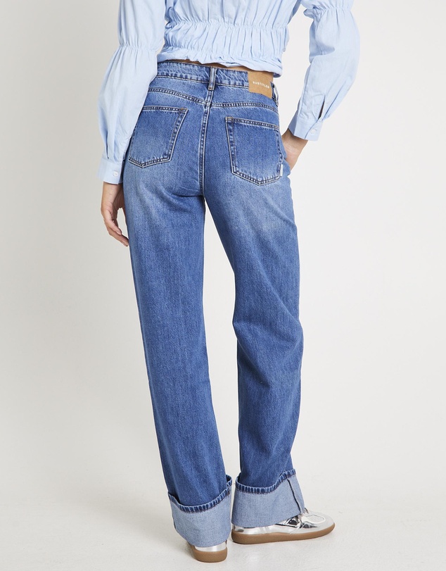 Subtitled - Demi Fold Hem Denim Jeans