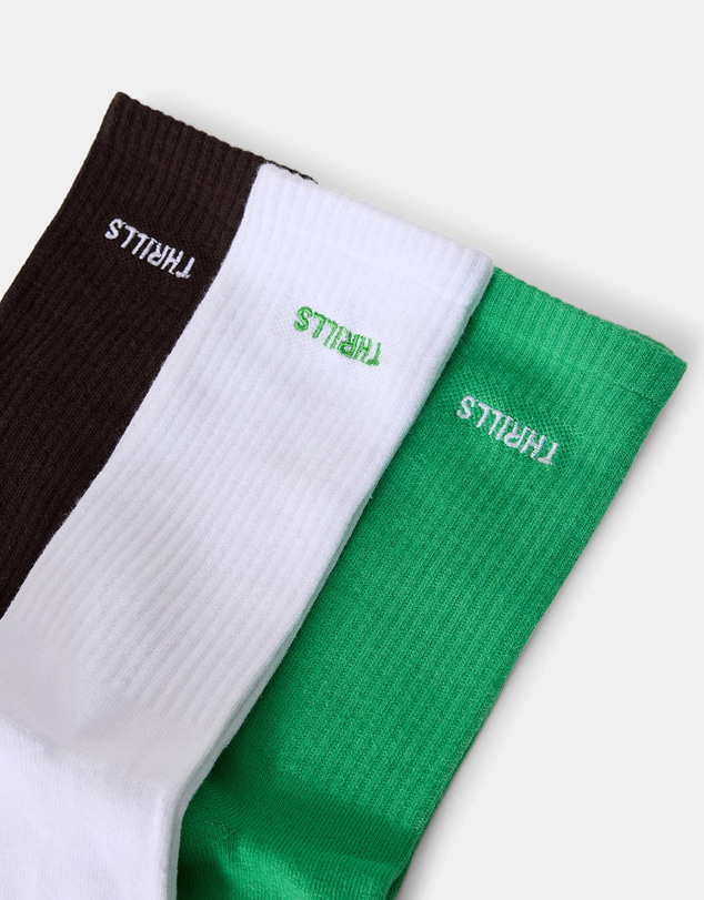 Thrills - 3-Pack Minimal Thrills Socks