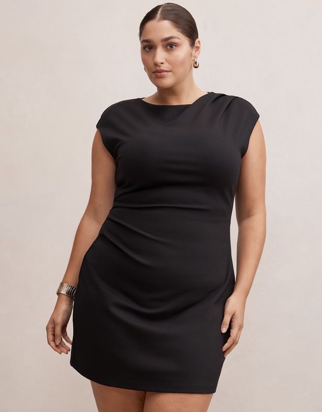 Forever New Curve - Carly Curve Sleeveless Tuck Mini Dress