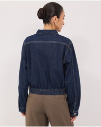 Calli - Mika Denim Bomber Jacket