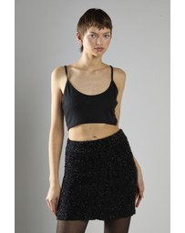 Glamorous - Tinsel Knitted Mini Skirt