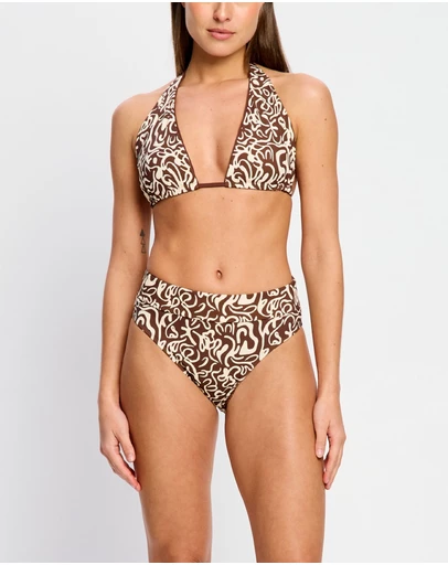 Modibodi - Swimwear Hi-Leg Period Brief Light Absorbency Sea Swirl
