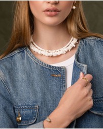 Nialaya Jewellery - Women's White Puka Shell Necklace
