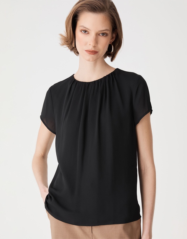 Forcast - Angela Gathered Neck Top