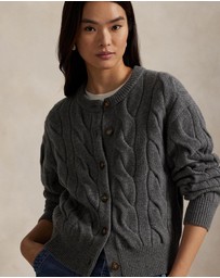 Polo Ralph Lauren - Cable-Knit Wool-Cashmere Cardigan - ICONIC EXCLUSIVE