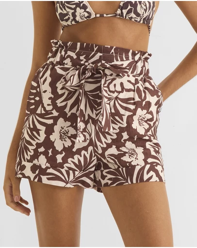 Zerafima - Oasis Linen Tie Short