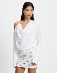 Jaded London - Draped Mini Dress With Stud Skirt