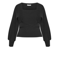 City Chic - Cassie 2 Piece Cardigan Jumper