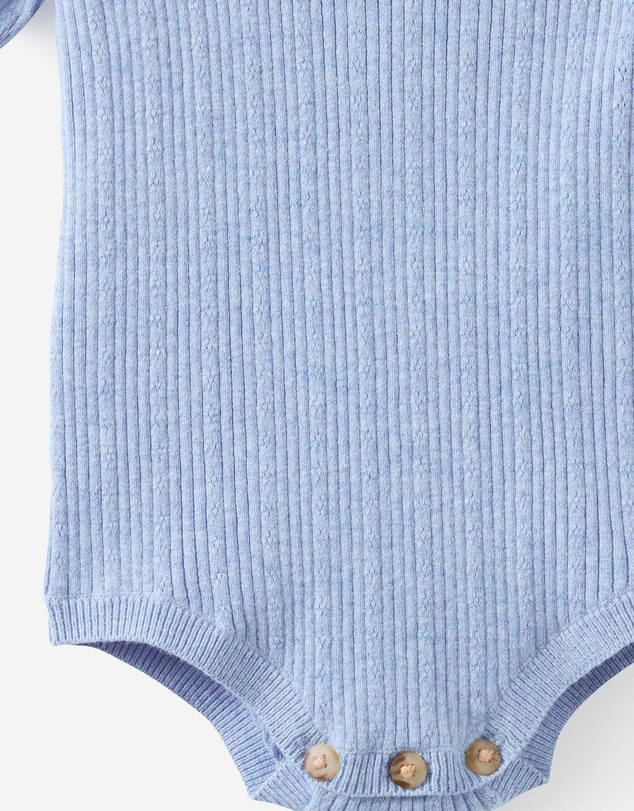 Cotton On Kids - Baby Organic Blend Knit Short Sleeve Bubbysuit